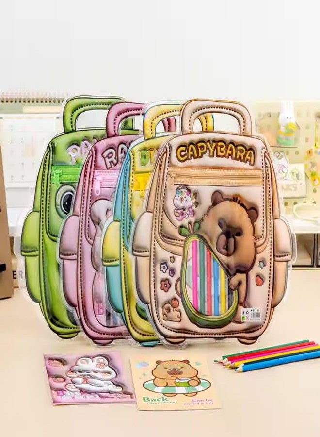 Crackles Birthday Return Gift Set for Kids | Set of 12 | Party Favors for Kids of All Age Group with Coloring Art Note Pad and 6 Pencil Colors Along 3d printed Party Favor Bag - Image 2